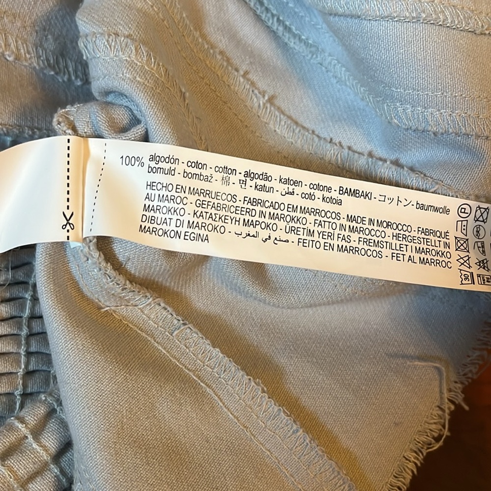 Zara denim cropped shiny top - Picture 8 of 8